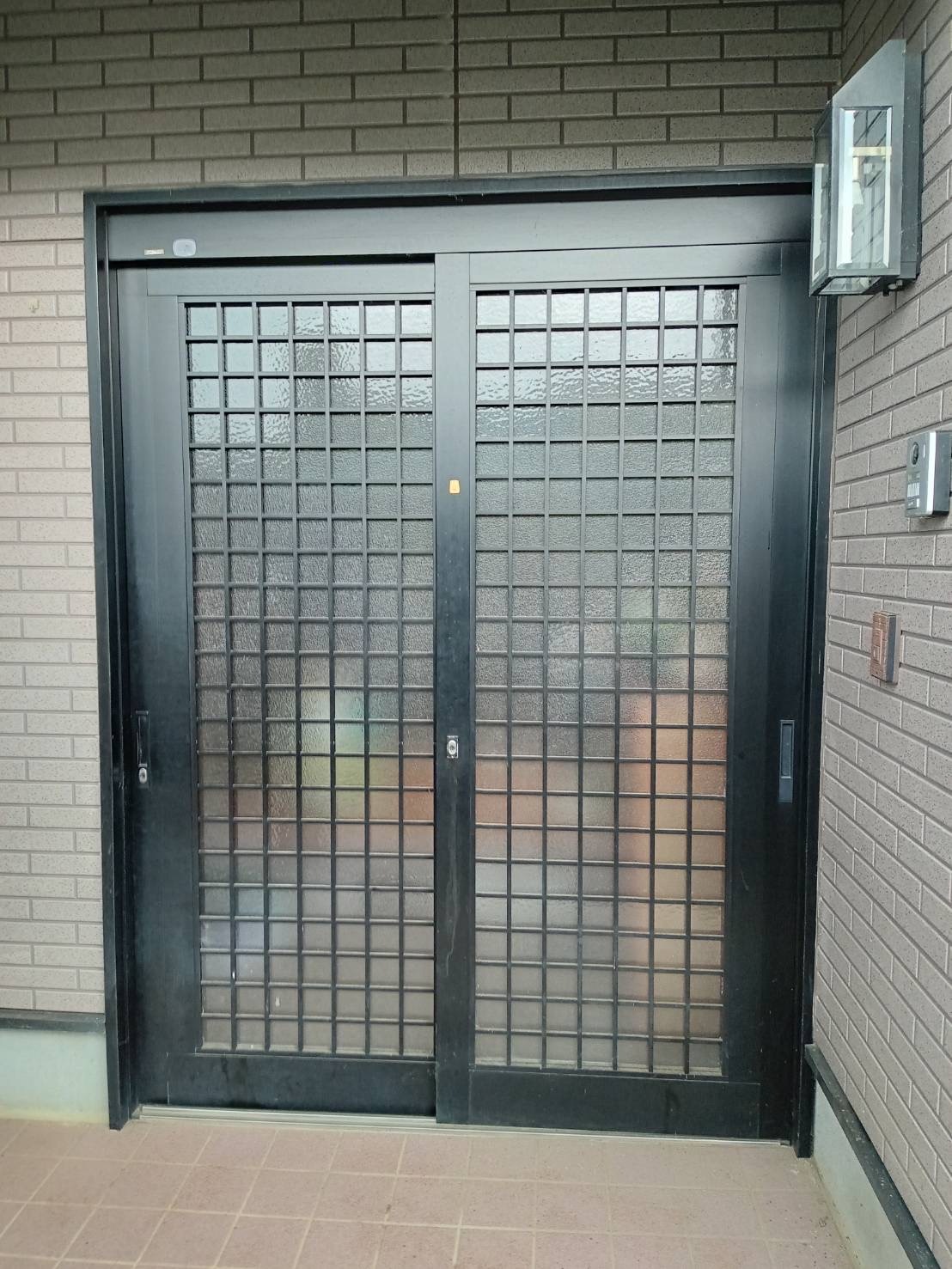 小山市|リシェント 玄関引戸2枚建て